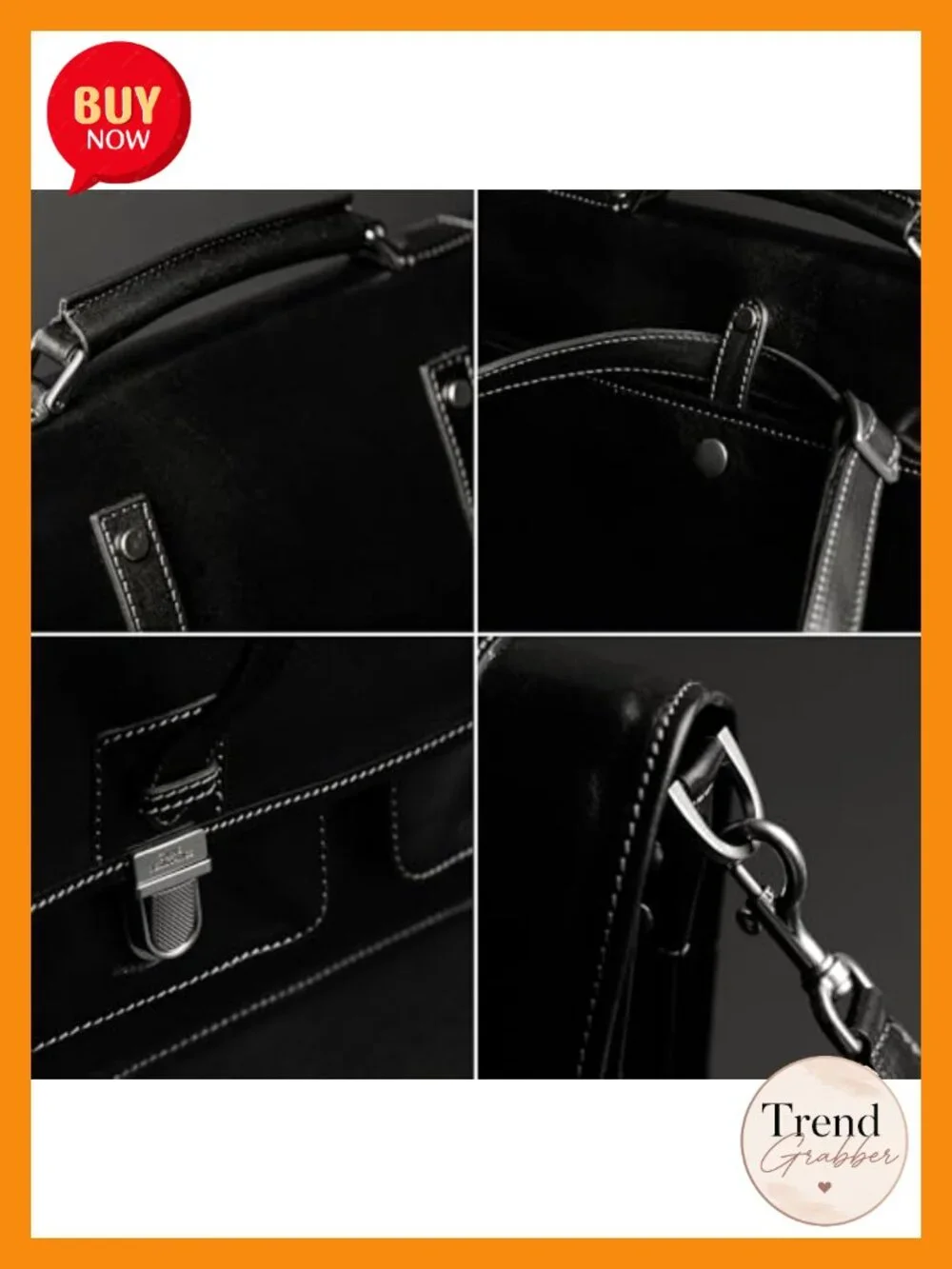 Italian Handmade Leather Laptop Briefcase Convertible Backpack